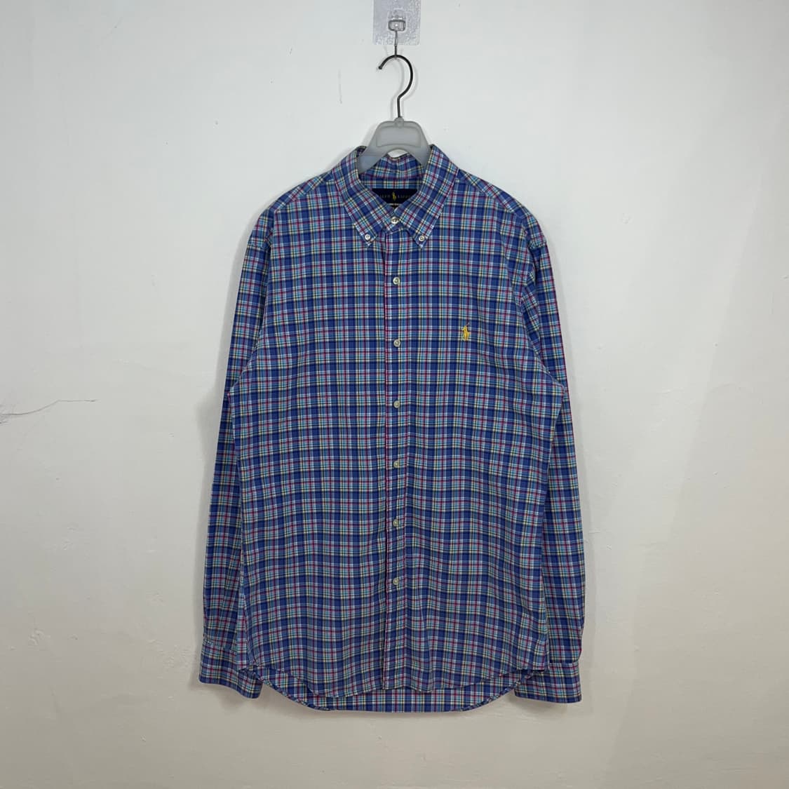Polo blue check shirt 상품이미지4