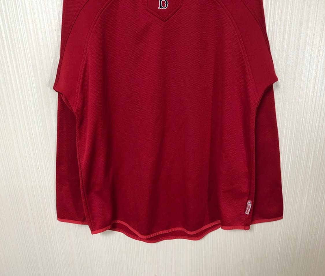 MLB 마제스틱 보스턴레드삭스 구형어센틱 플리스풀오버 M 상품이미지3