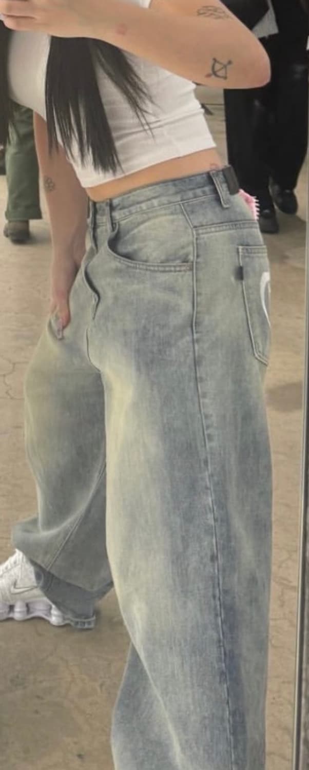 Tony wide denim in blue 상품이미지3