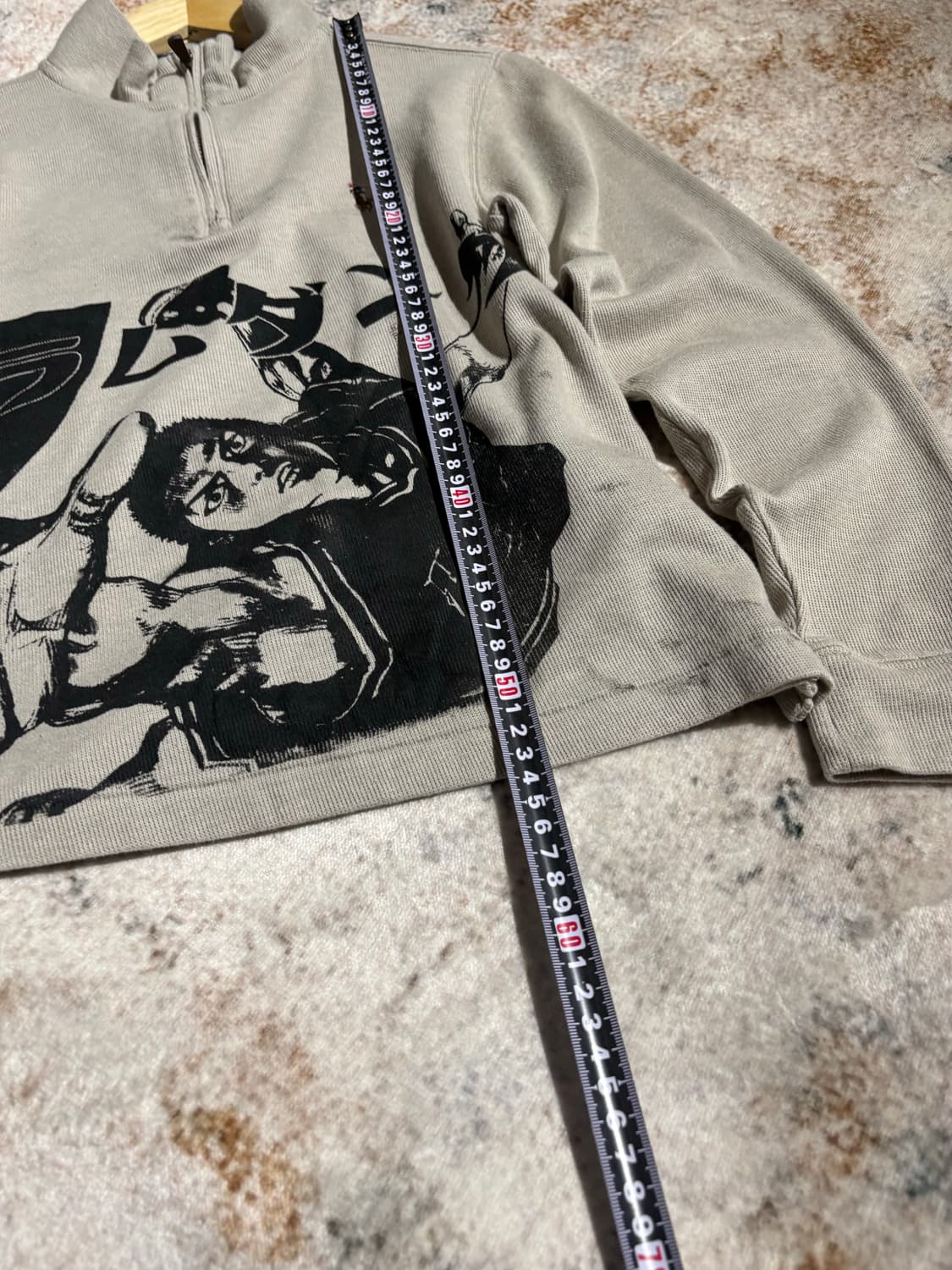 폴로 랄프로렌 슬램덩크 커스텀 반집업 니트 상품이미지5