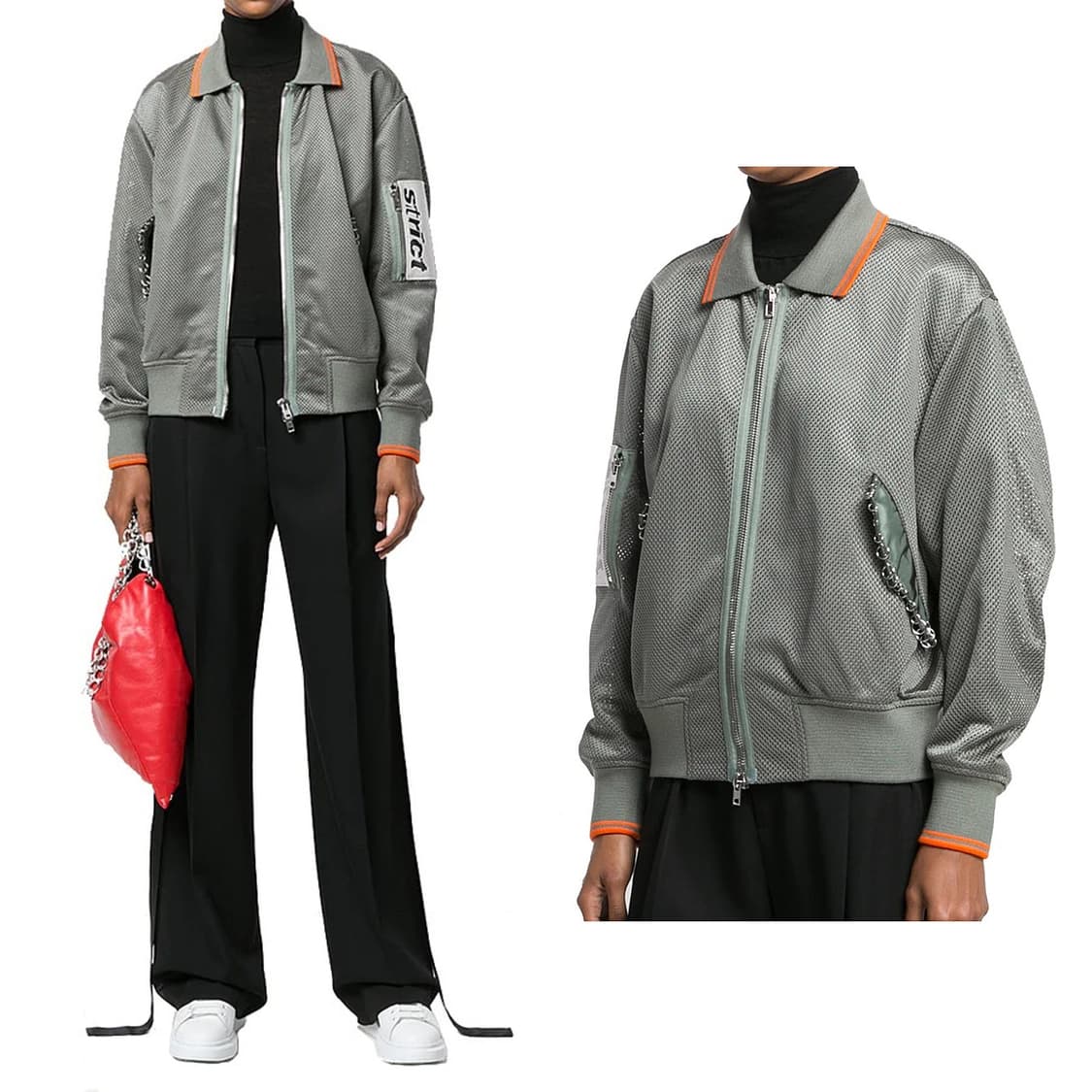 알렉산더왕 메쉬 봄버 집업 자켓 상품이미지2