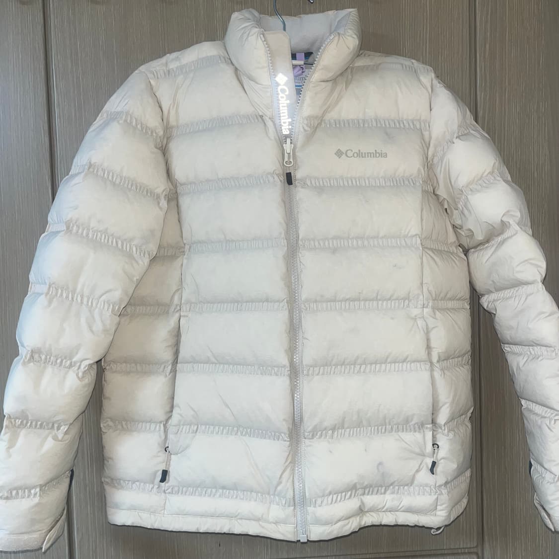 콜롬비아 경량패딩 베이지M 상품이미지1