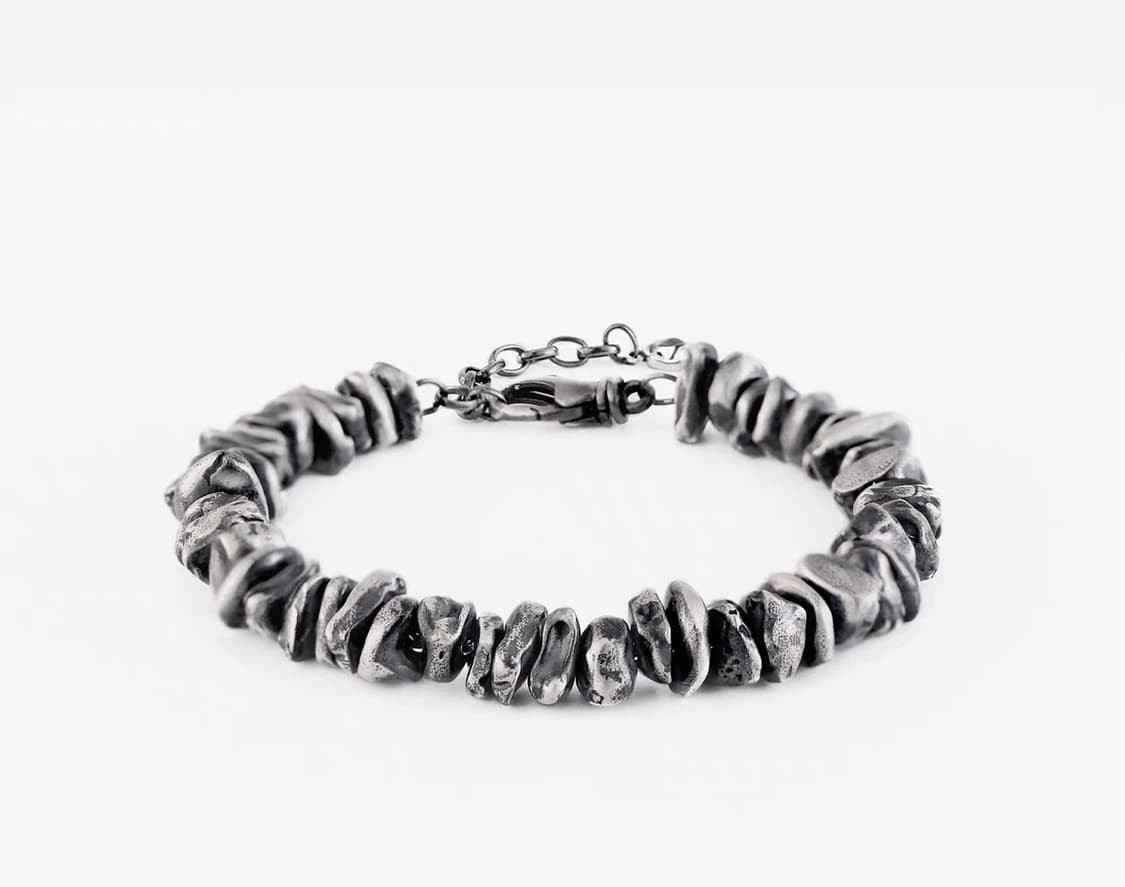 Oceanora S999 순은 남성 브로큰 실버 팔찌 상품이미지6