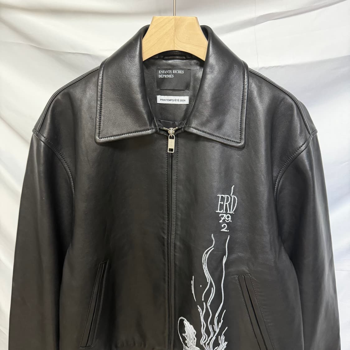 [S+급/L] ERD 앙팡리쉬 데프리메 17 레더 자켓 블랙 상품이미지2
