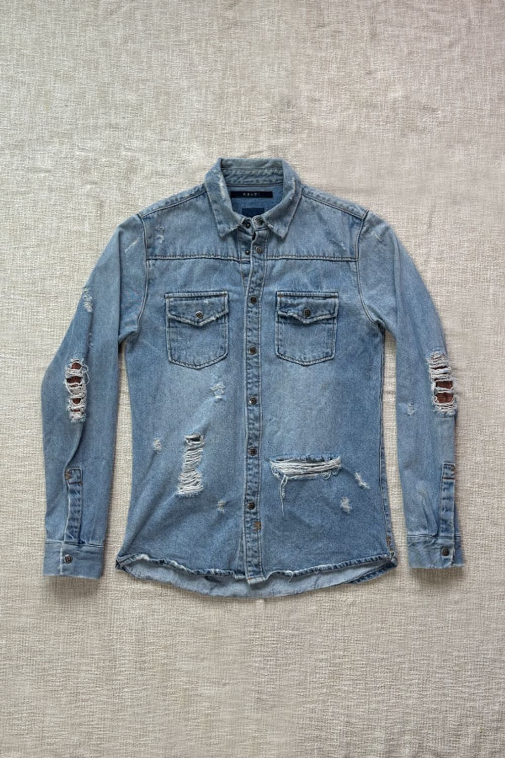 Ksubi Distressed Denim Western Shirt 상품이미지6