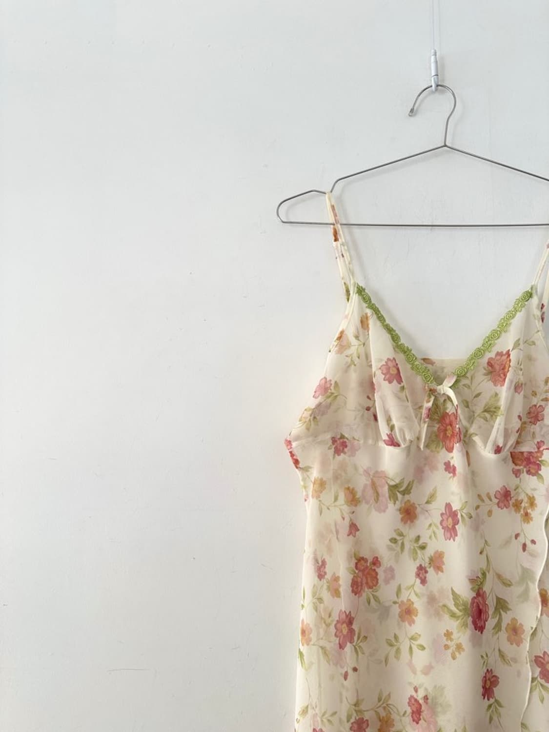Flower layer ops & top / beige & lime 상품이미지3
