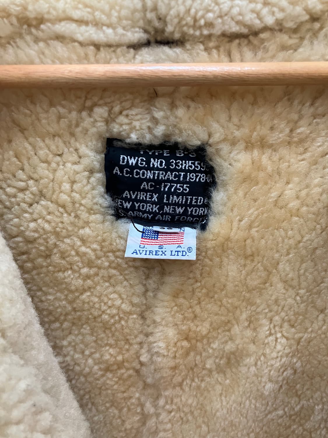 90s AVIREX 아비렉스 B-3 자켓 38 상품이미지3