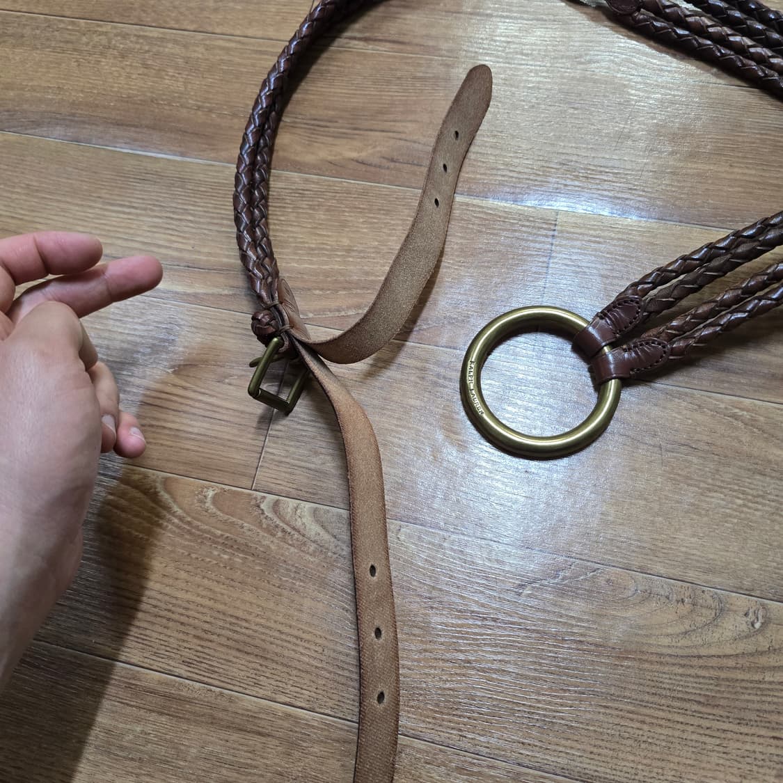 랄프로렌 리얼레더 웨스턴 위빙 버클 벨트
 상품이미지5