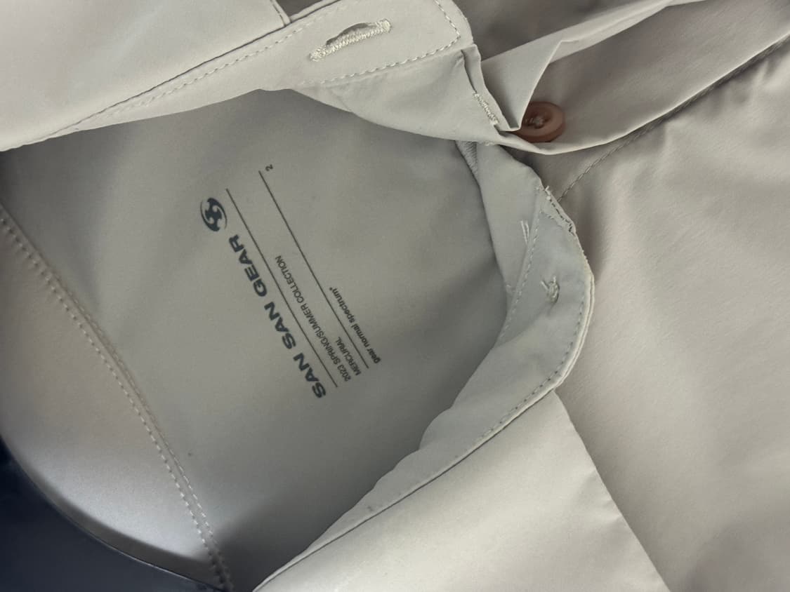 산산기어 트라이메쉬 그레이 셔츠 그레이 23SS 2사이즈 상품이미지4