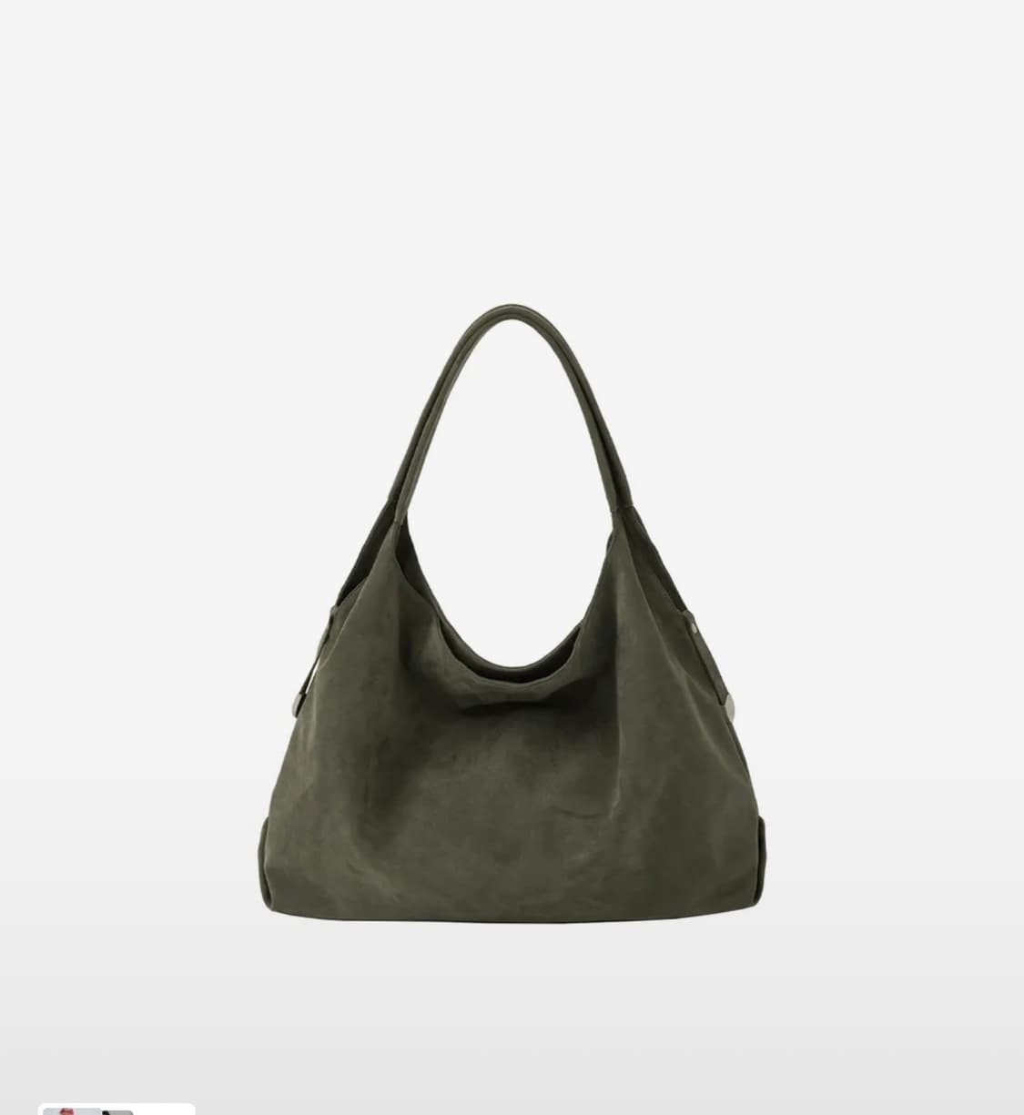 샌드뮤지엄 호보백 스웨이드 그린 상품이미지1