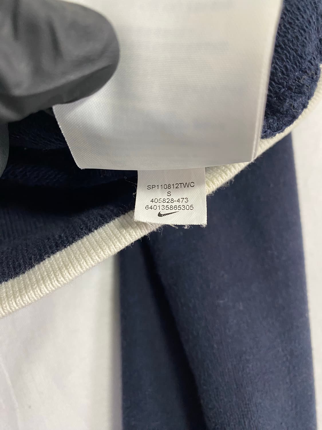 나이키 올드스쿨 네이비 집업 코튼져지 S <570> 상품이미지7