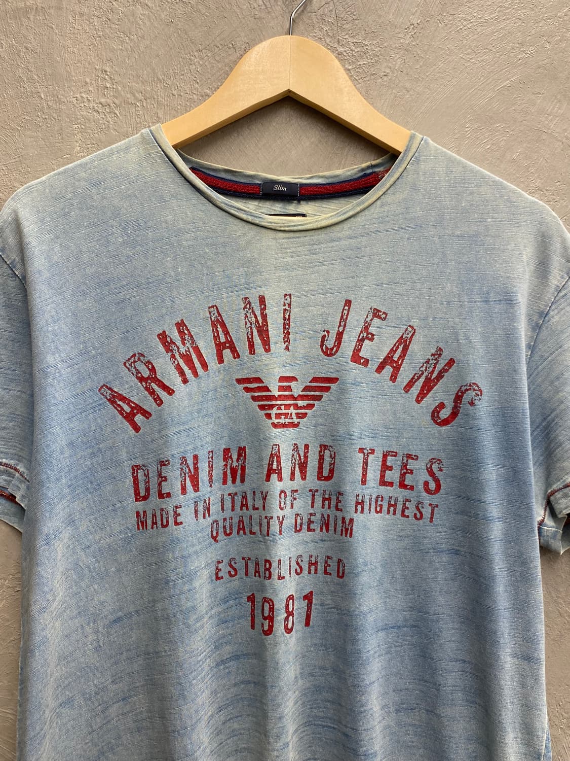 [XL] Armani Jeans 아르마니 진스 페이딩 반팔 티셔츠 상품이미지2