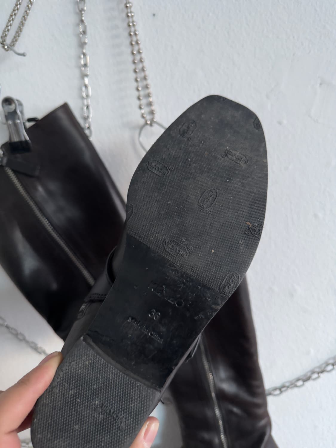 겐조 슈링크레더 버클 롱부츠 상품이미지5