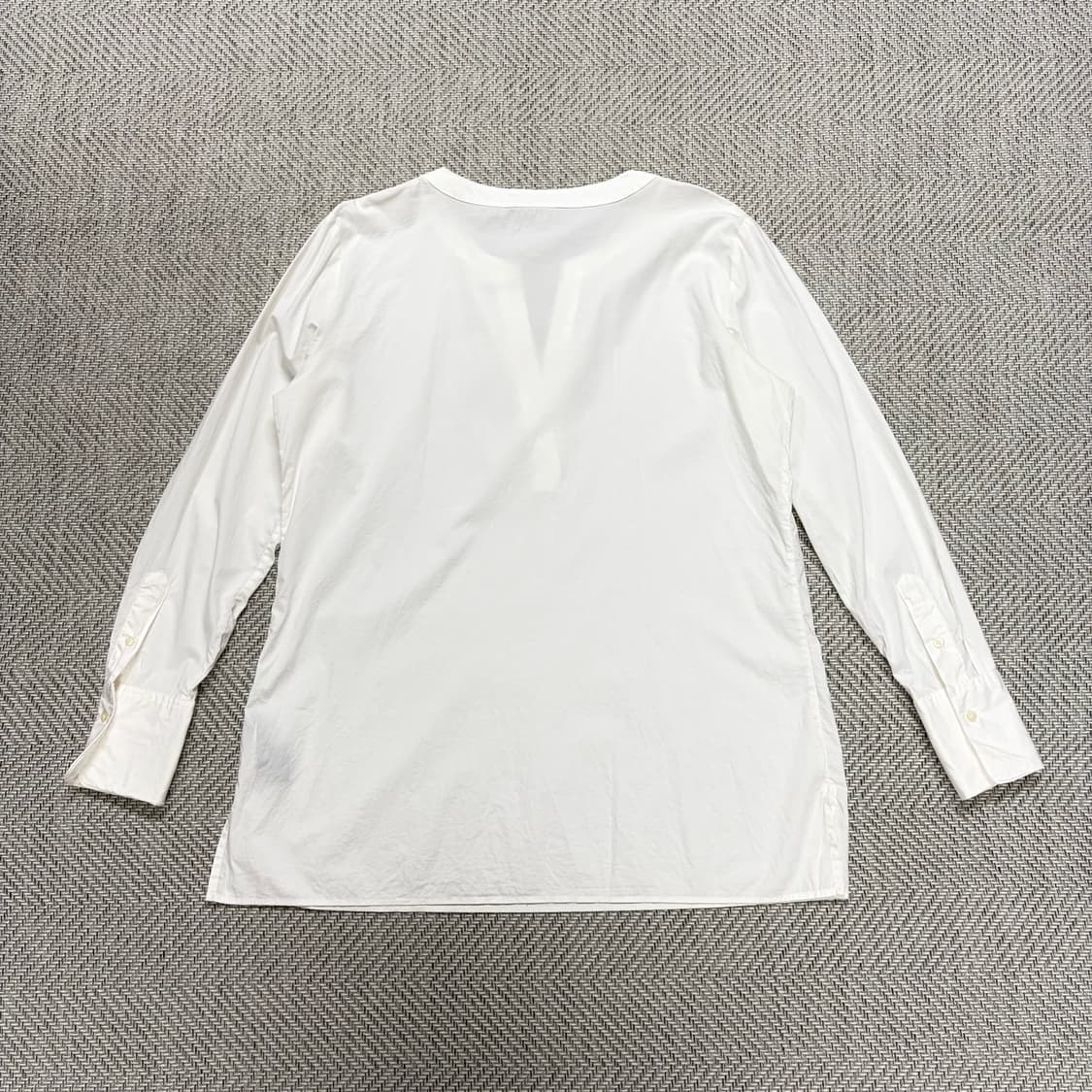 (M)로렌 화이트 오픈 블라우스 상품이미지2