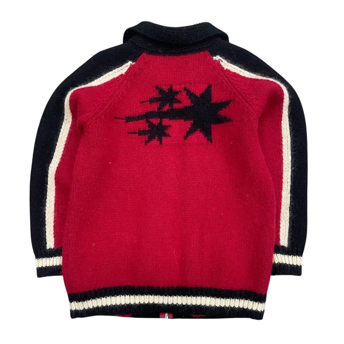 해골 디자인 니트 집업 가디건 상품이미지2