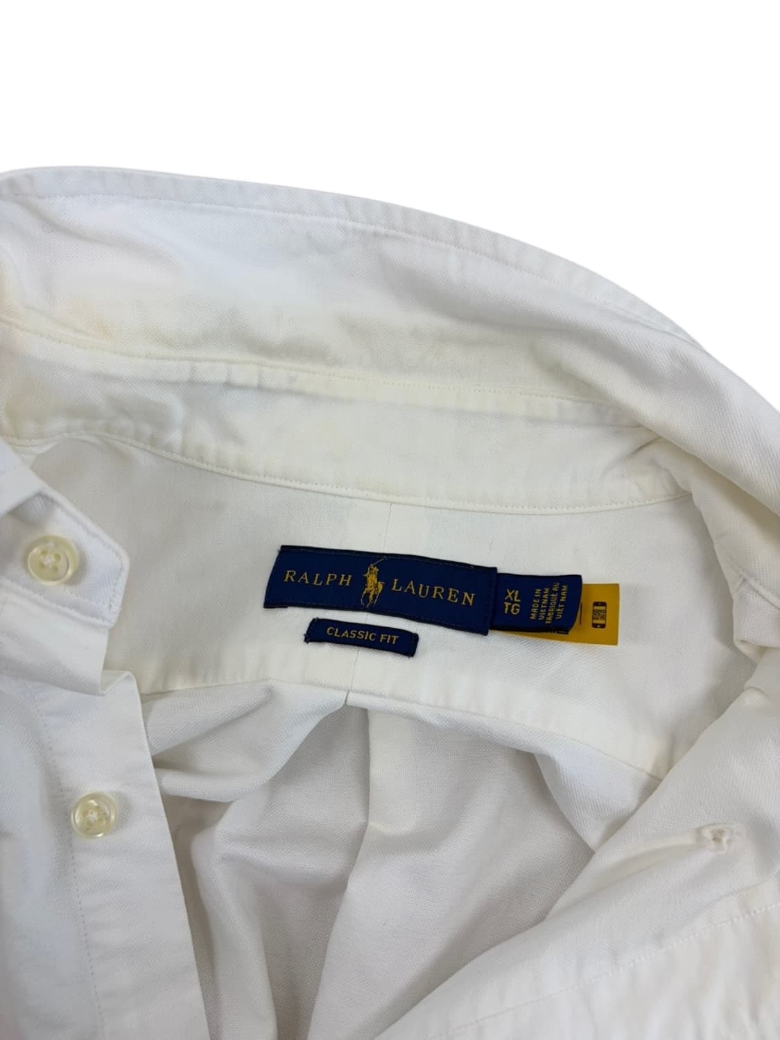 폴로 클래식핏 셔츠 화이트 (XL) 상품이미지7