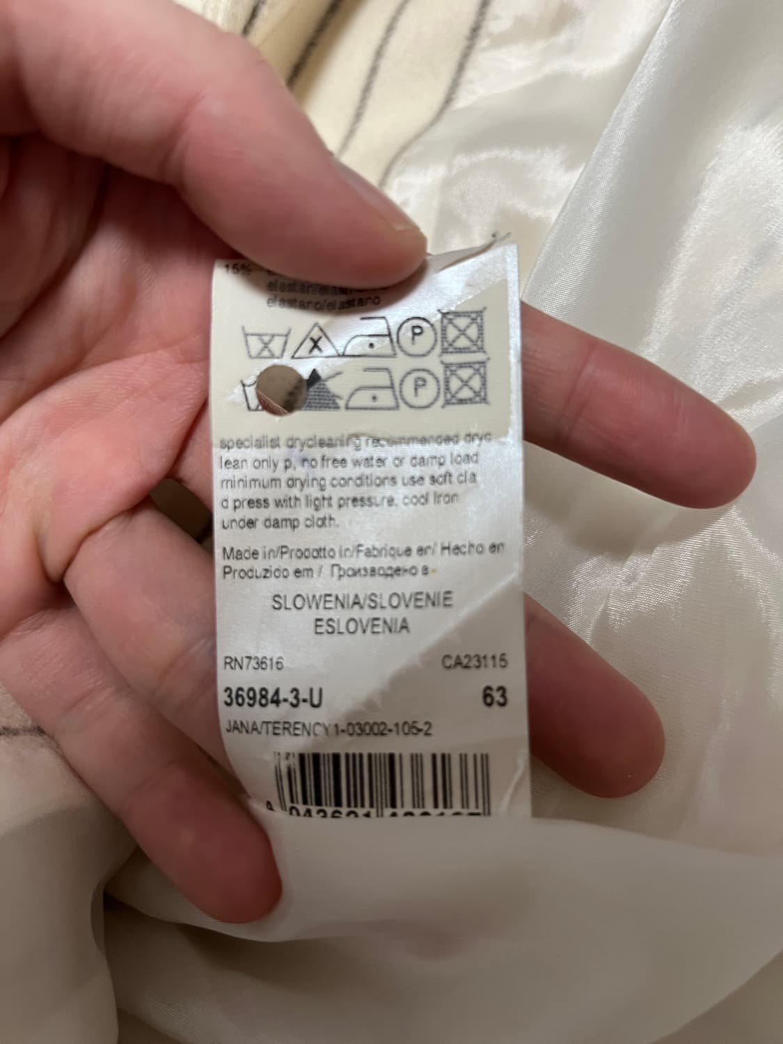 HUGO BOSS 여성 울 스트라이프 자켓 상품이미지7