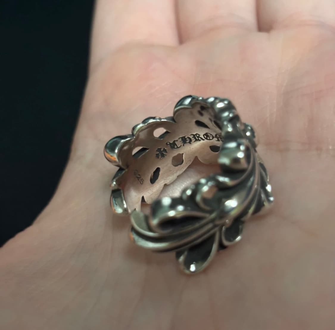 크롬하츠 더블 플로랄링 반지 새상품 us 8 상품이미지4