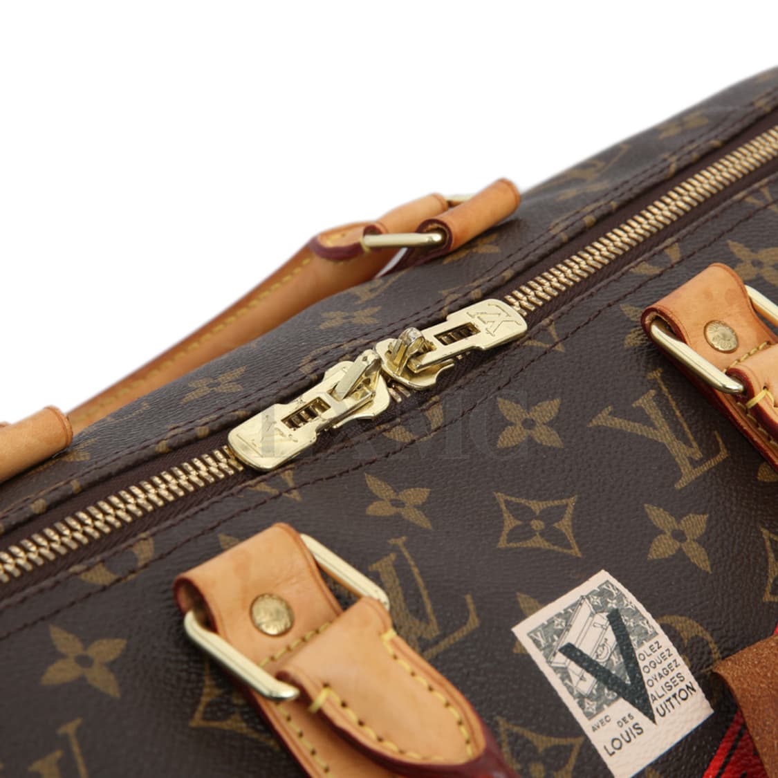 루이비통 월드투어 키폴 50 반둘리에 모노 여행가방 킵올 상품이미지10