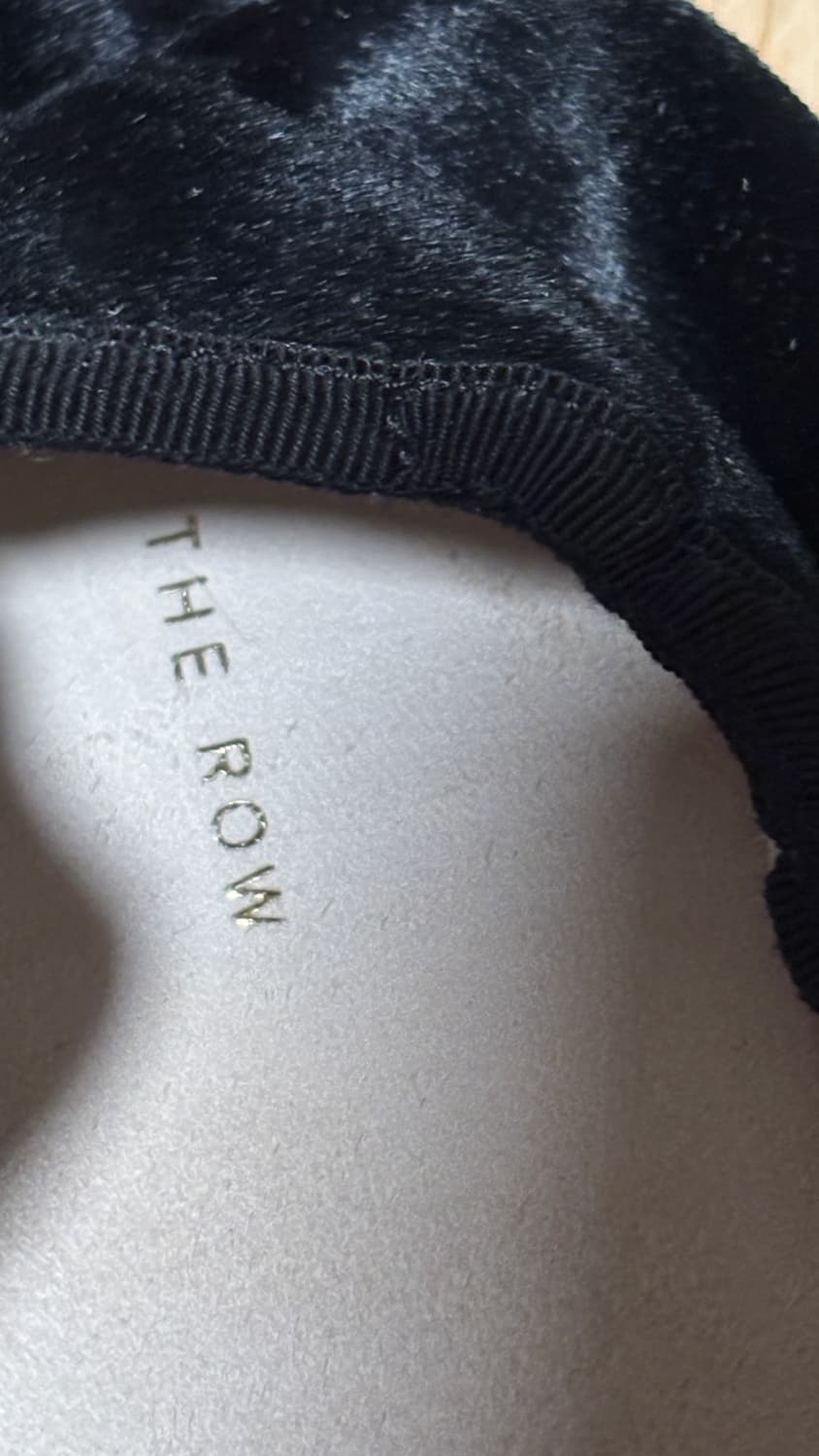 THE ROW 벨벳 발레리나 플랫 블랙 37.5 상품이미지4