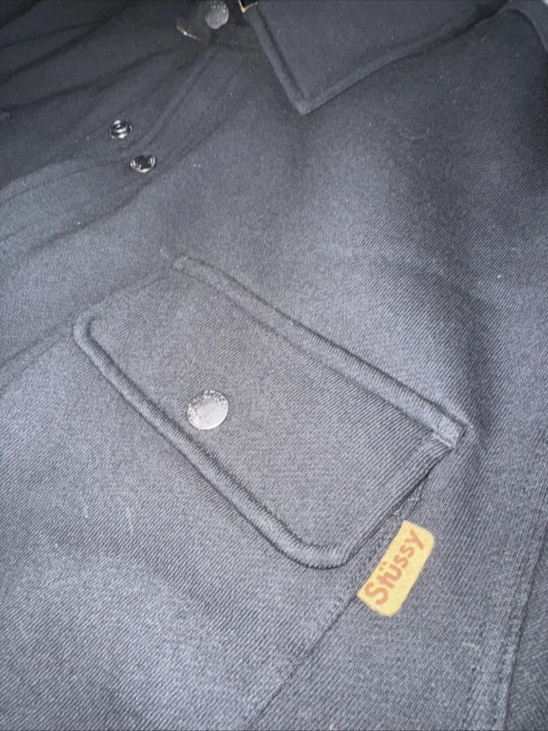 스투시 퀼팅 라이너 헤비 울 셔츠자켓 블랙 상품이미지5