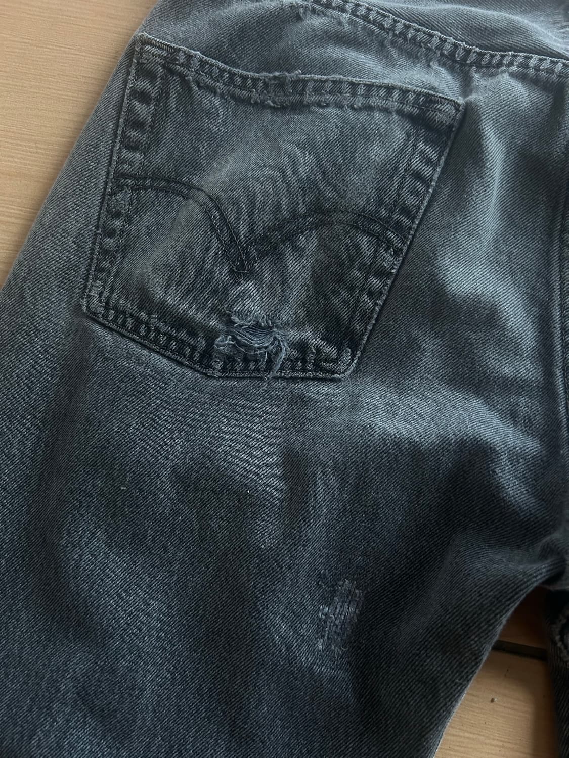 00‘s Levi’s501 Black jeans 33in 상품이미지6
