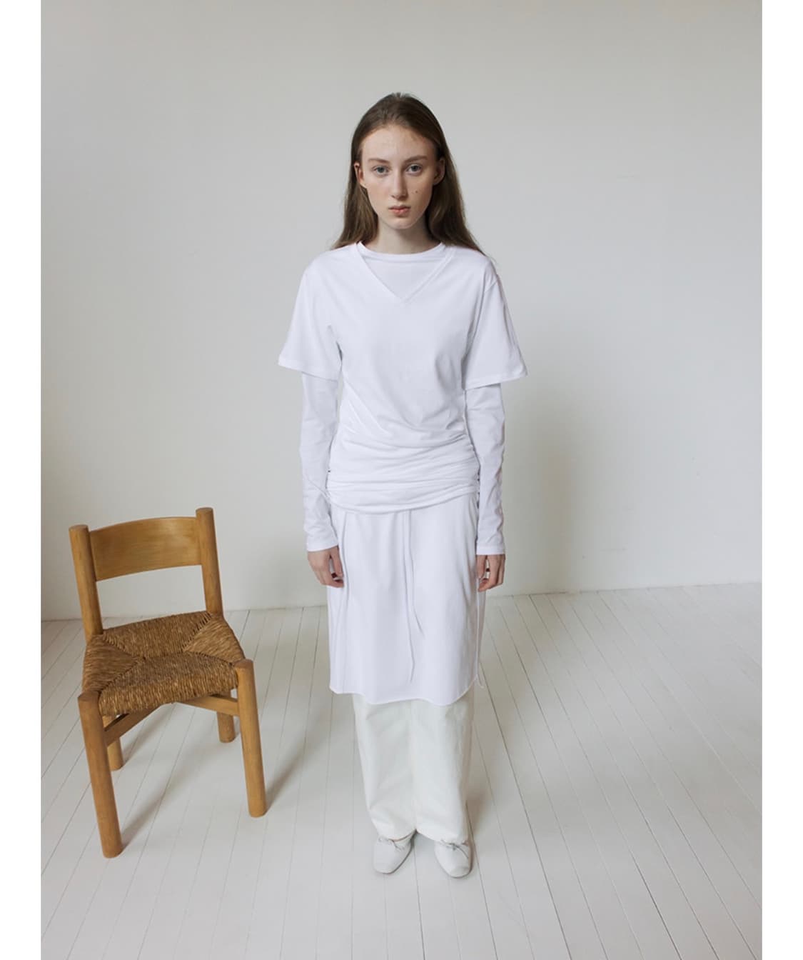 리포스 Cotton Jersey Midi Skirt 상품이미지1