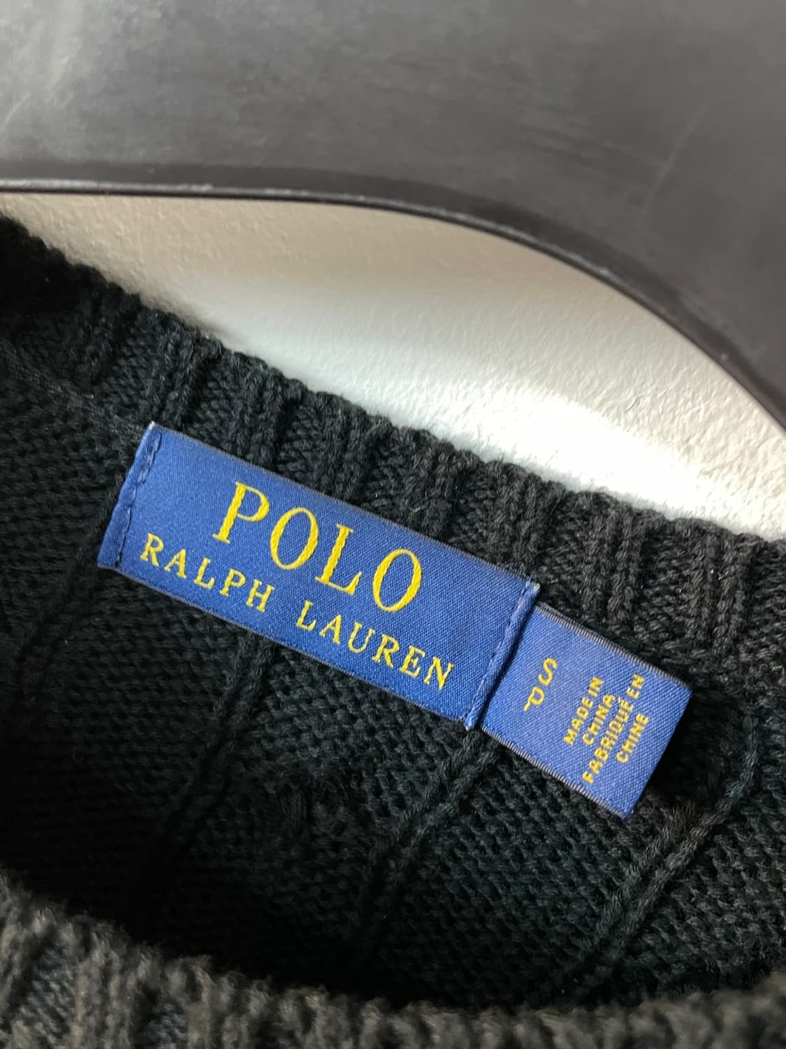 폴로 랄프로렌 블랙 케이블 니트 상품이미지4