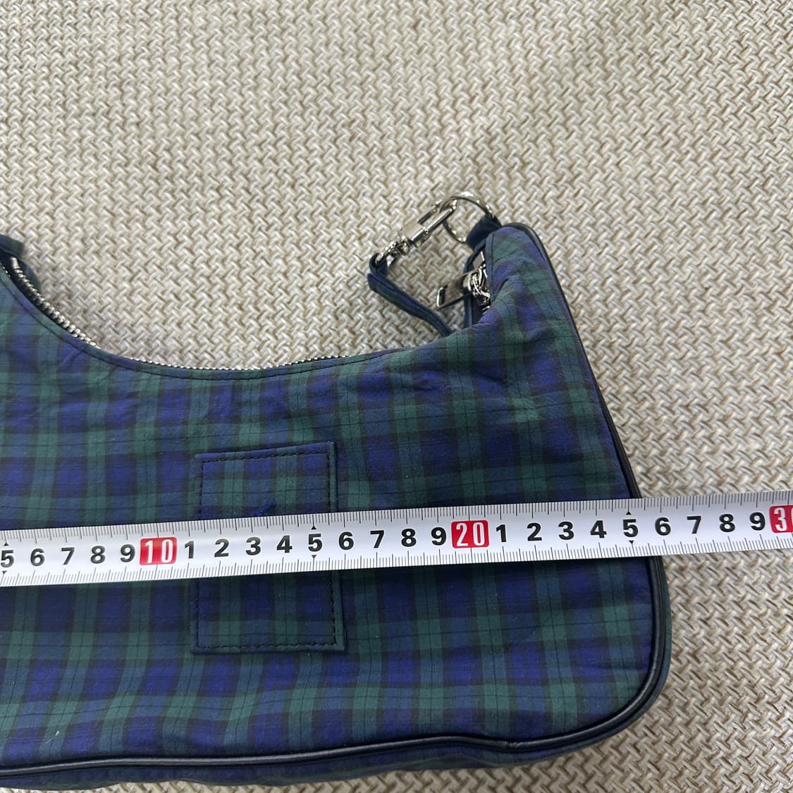 실측확인 폴로랄프로렌 체크 호보백 0406D 상품이미지3