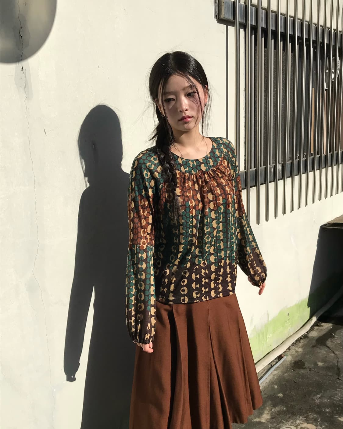 도트 패턴 블라우스  상품이미지1