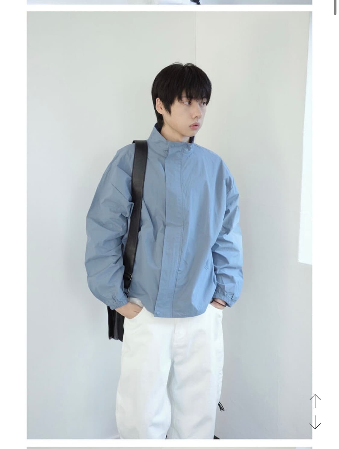 도지노이 바람막이 자켓 블랙 상품이미지3