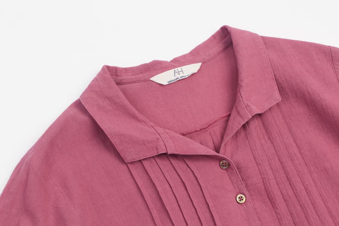 AH Pintuck Collar Half Sleeve Dress MMO 상품이미지2