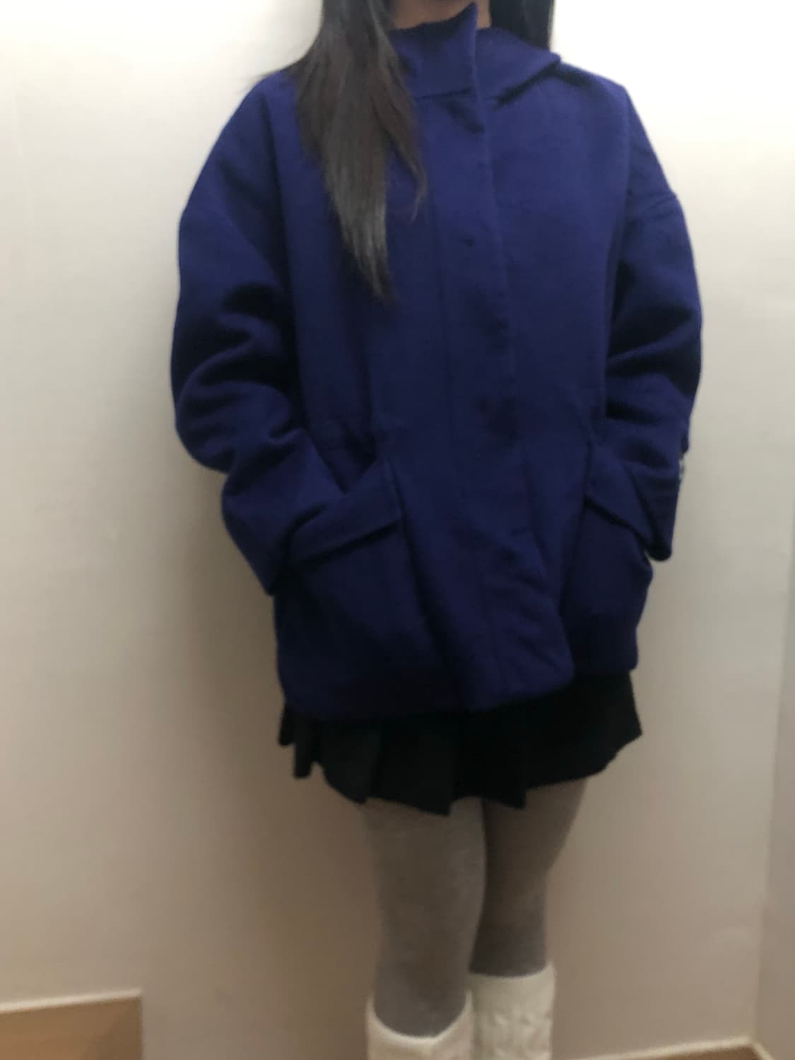 빈티지 칼 라거펠트 퍼플 핸드메이드 코트 상품이미지4