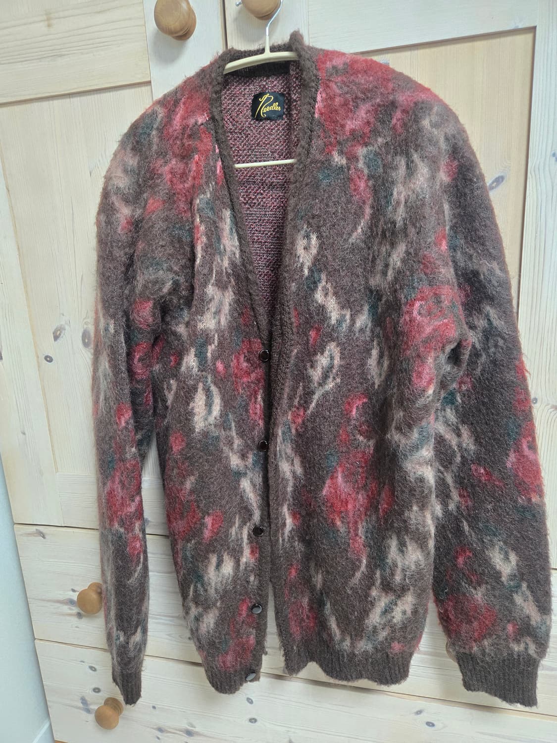 니들스 모헤어가디건 로즈 상품이미지1