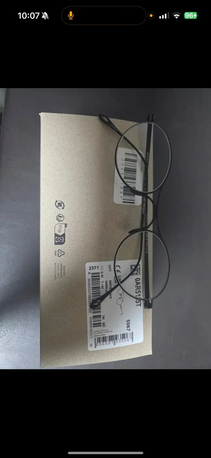 유이치토야마 이르마니 김원중 안경 블랙 상품이미지5