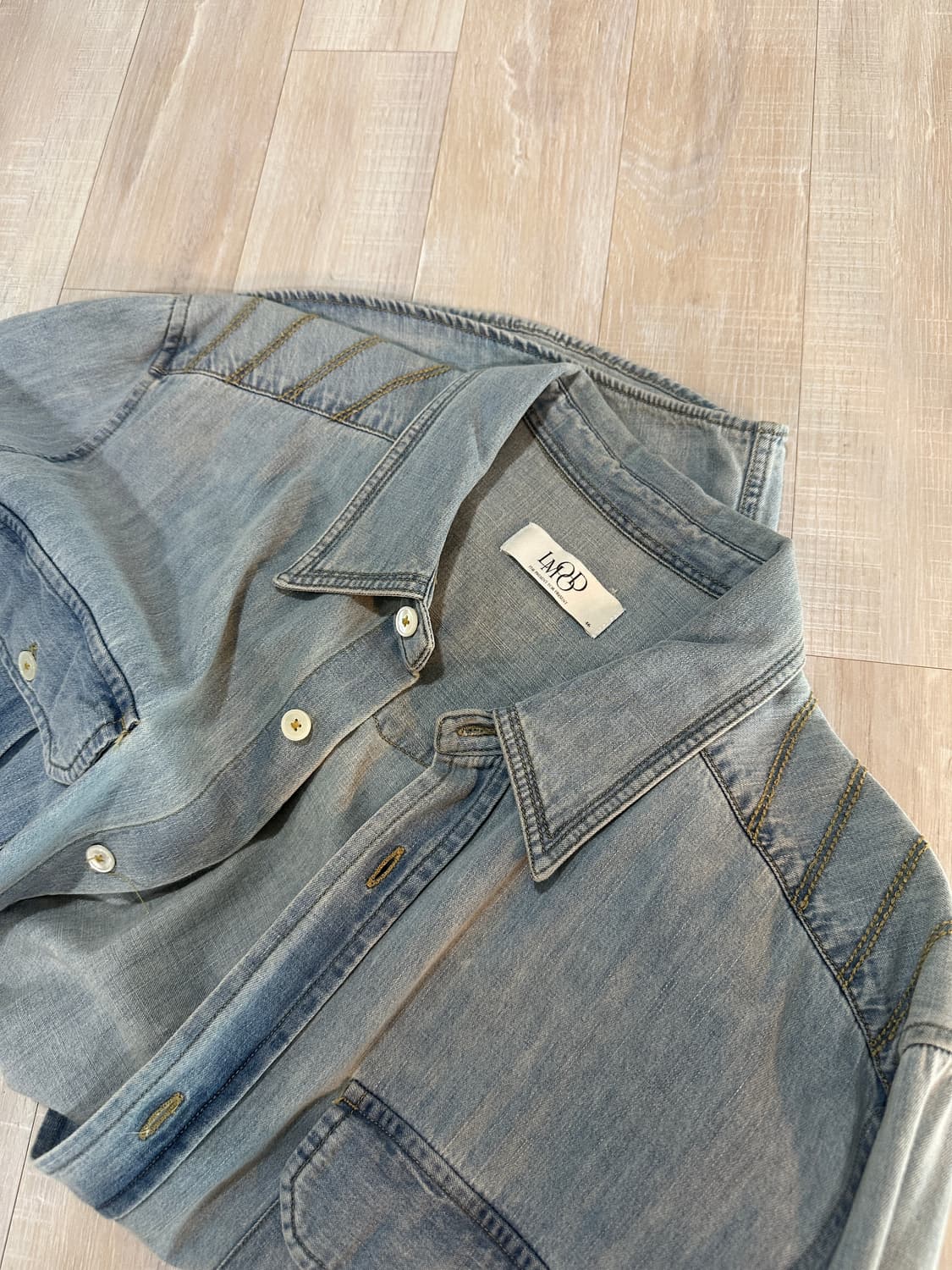 엘무드 웨스턴 셔츠 판매합니다. 상품이미지1