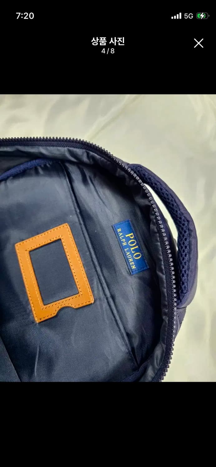 폴로 랄프로렌 폴리혼방 백팩 다크네이비 상품이미지3