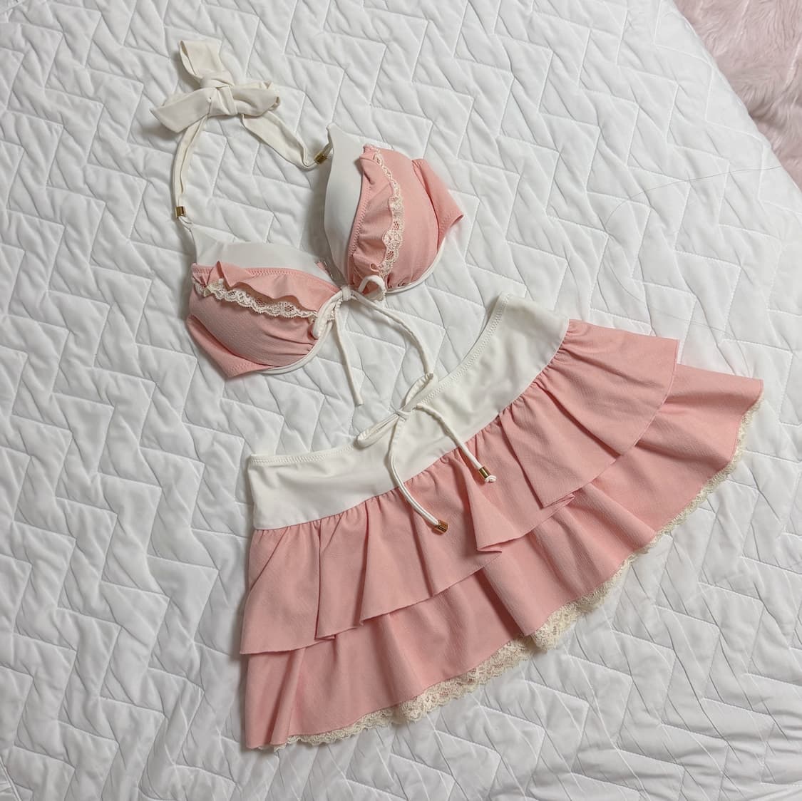 딸기우유 리즈리사 비키니 빈티지 수영복 라떼갸루 히메오네 양산형지뢰계 상품이미지1