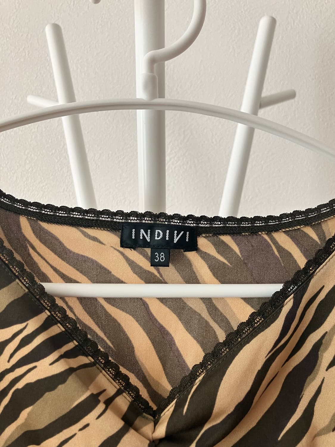 INDIVI 지브라 레이스 셔링나시 상품이미지4