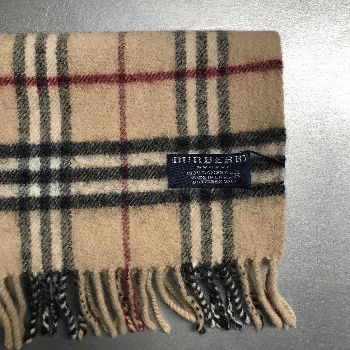 버버리 정품 램스울 머플러 베이지 상품이미지3