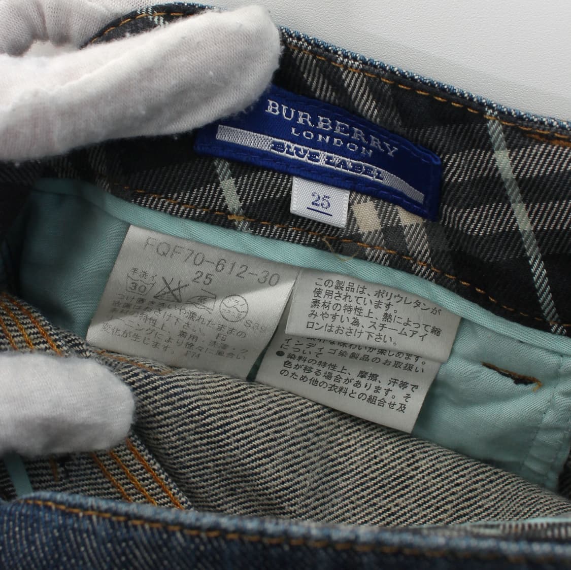 버버리 Burberry 빈티지 로고 자수 부츠컷 청바지 데님팬츠 상품이미지8