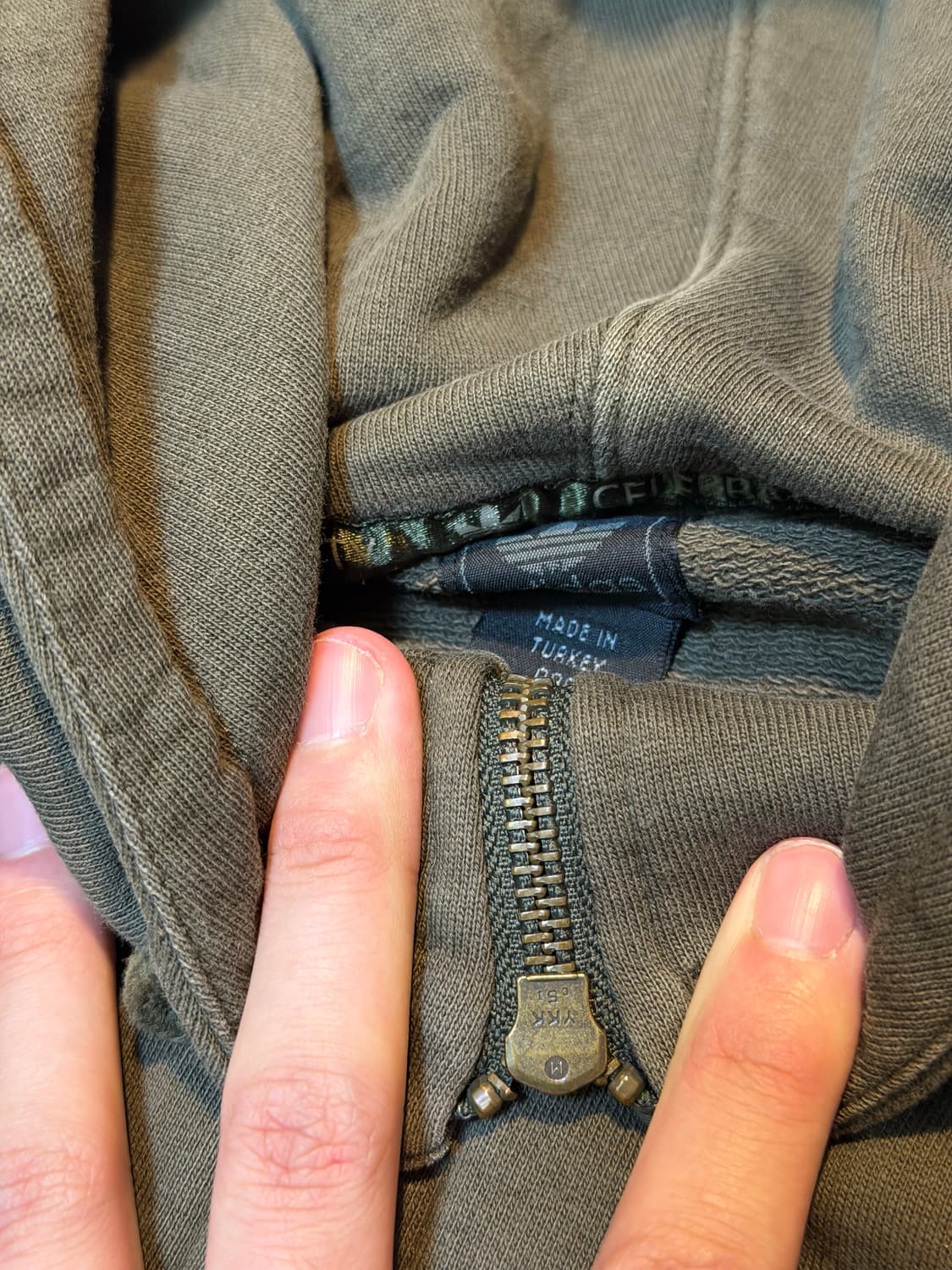 00s 대장급 아디다스 파이어버드 후드집업 올리브 카키 상품이미지4