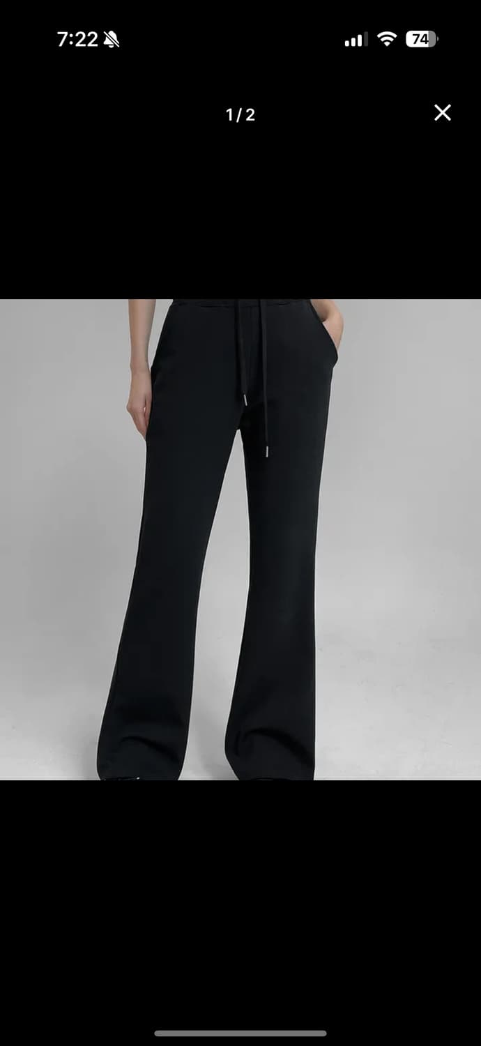 블랙업 비엔트 부츠컷 밴딩팬츠 블랙 롱 M 상품이미지1