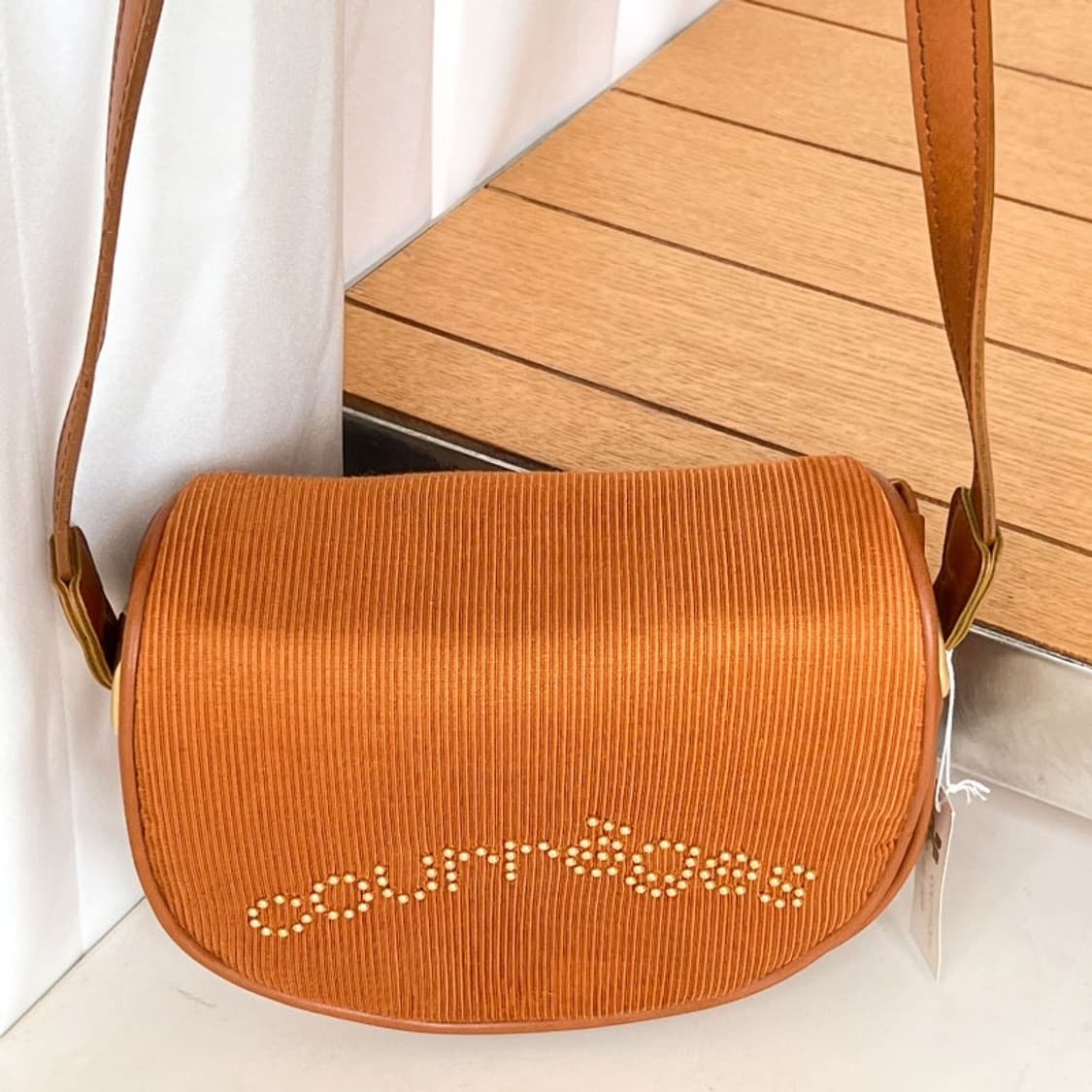 [새상품] courreges / 꾸레쥬 브라운 크로스백 상품이미지7