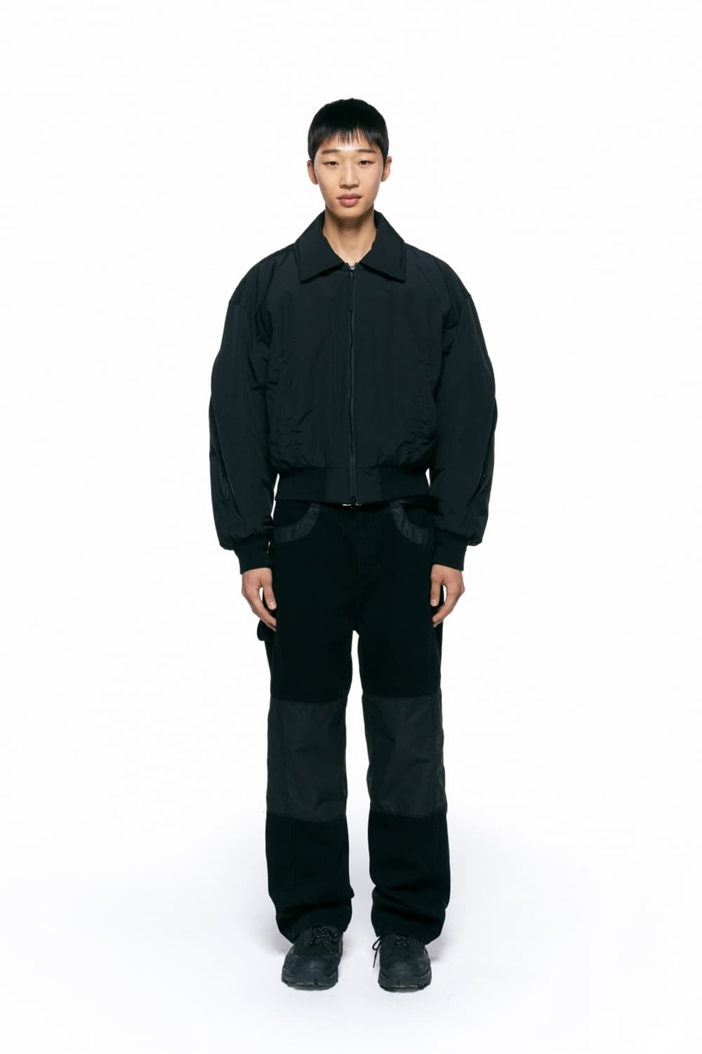 인사일런스 패디드 크롭 블루종 m사이즈 상품이미지1