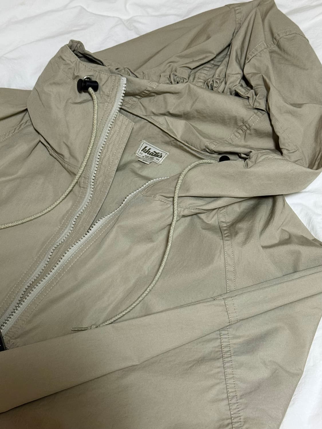 카키스 아노락 Hooded Raglan Jacket Sand 상품이미지6