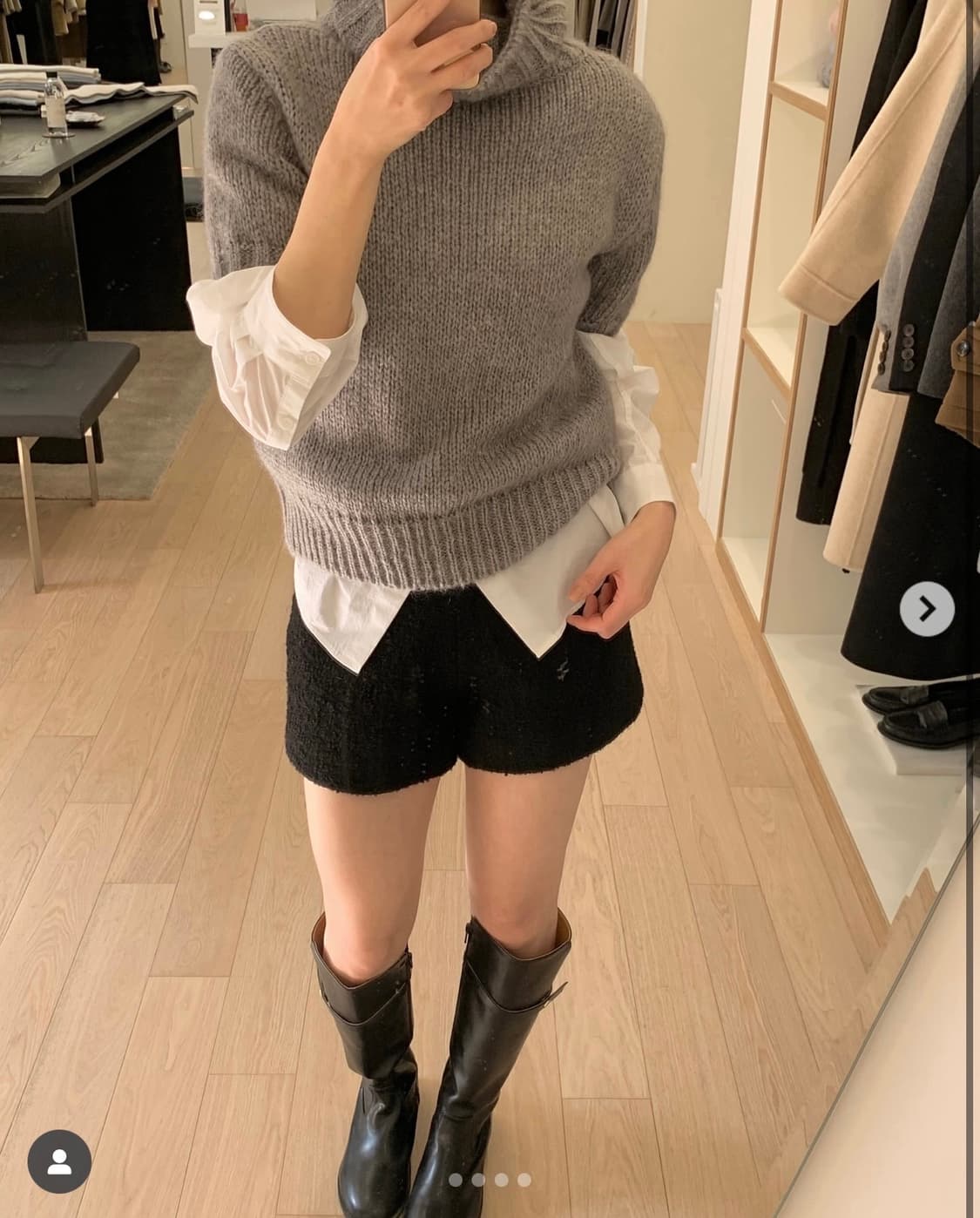 [새상품] 링서울 알파카 하프 팬츠 상품이미지1