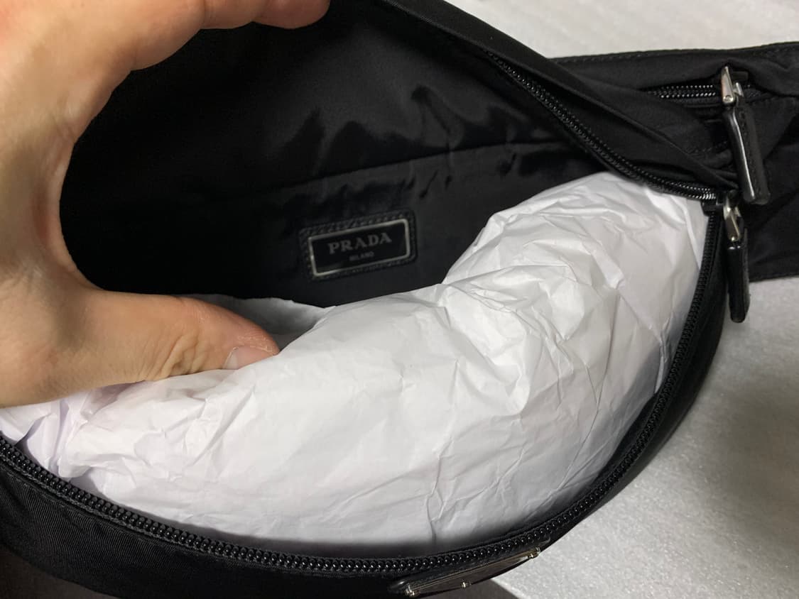 [PRADA] 2VL132 블랙 범백, 힙색, 벨트백 상품이미지6