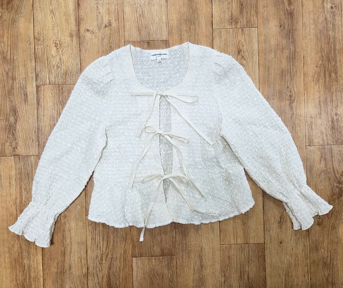 유어네임히얼 싱그러운 블라우스 55-66 새상품 상품이미지4