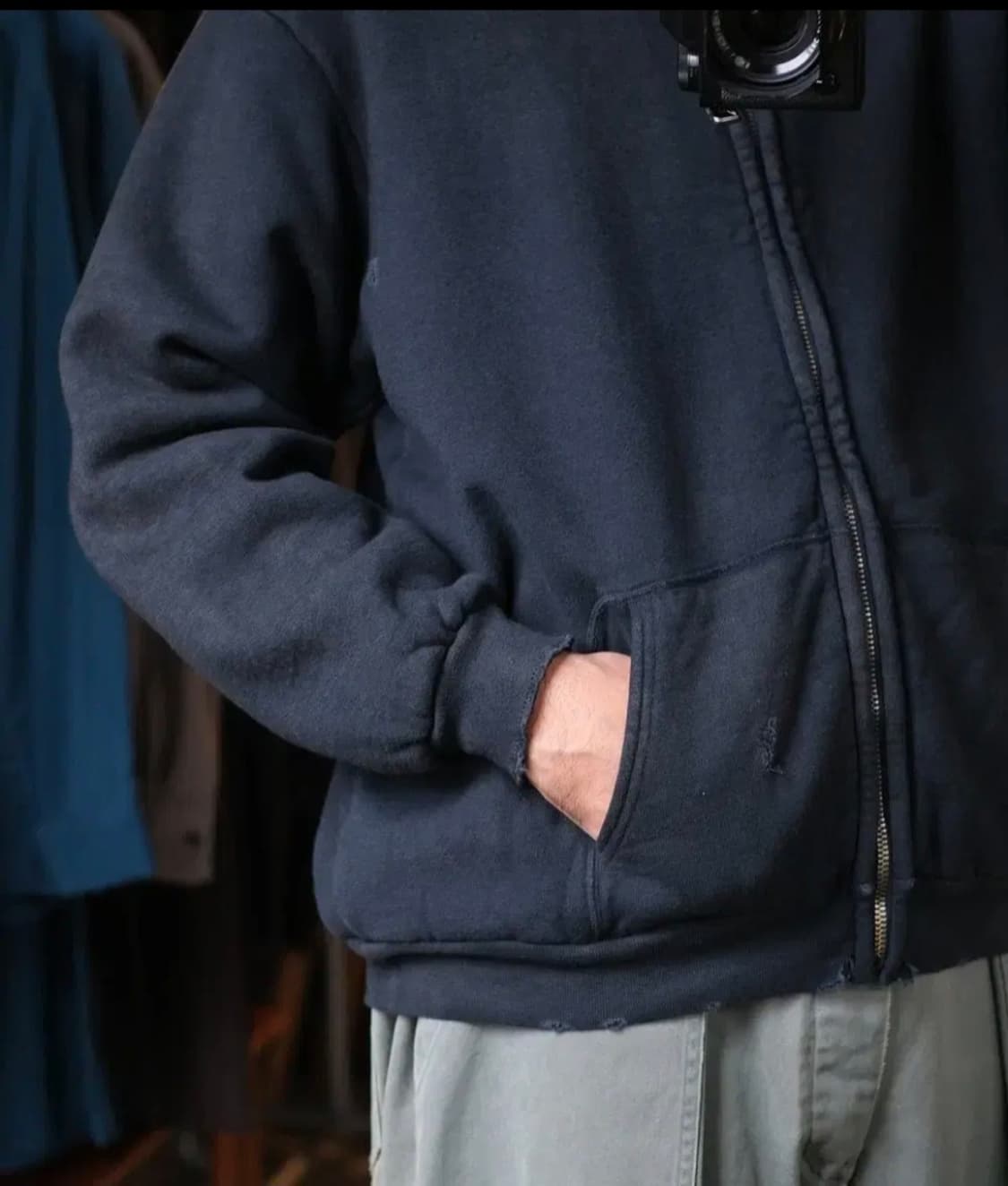 25ss 아프레쎄 빈티지 후드집업 블랙 2사이즈 판매합니다 상품이미지6